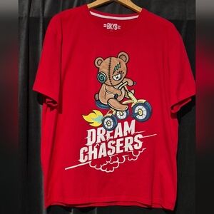 BKYS Red Graphic T-Shirt for Men